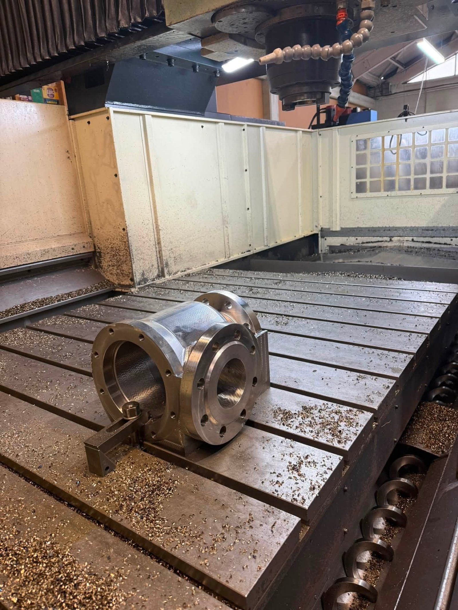 Precision machined housing on a CNC mill
